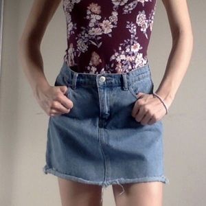 Nordstrom Brand Jean Skirt